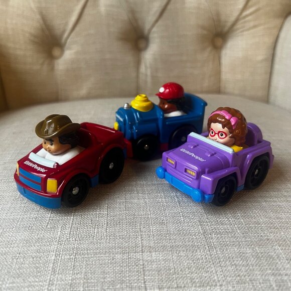 Little People Wheelies Vehicles Set of 3 - Picture 3 of 5